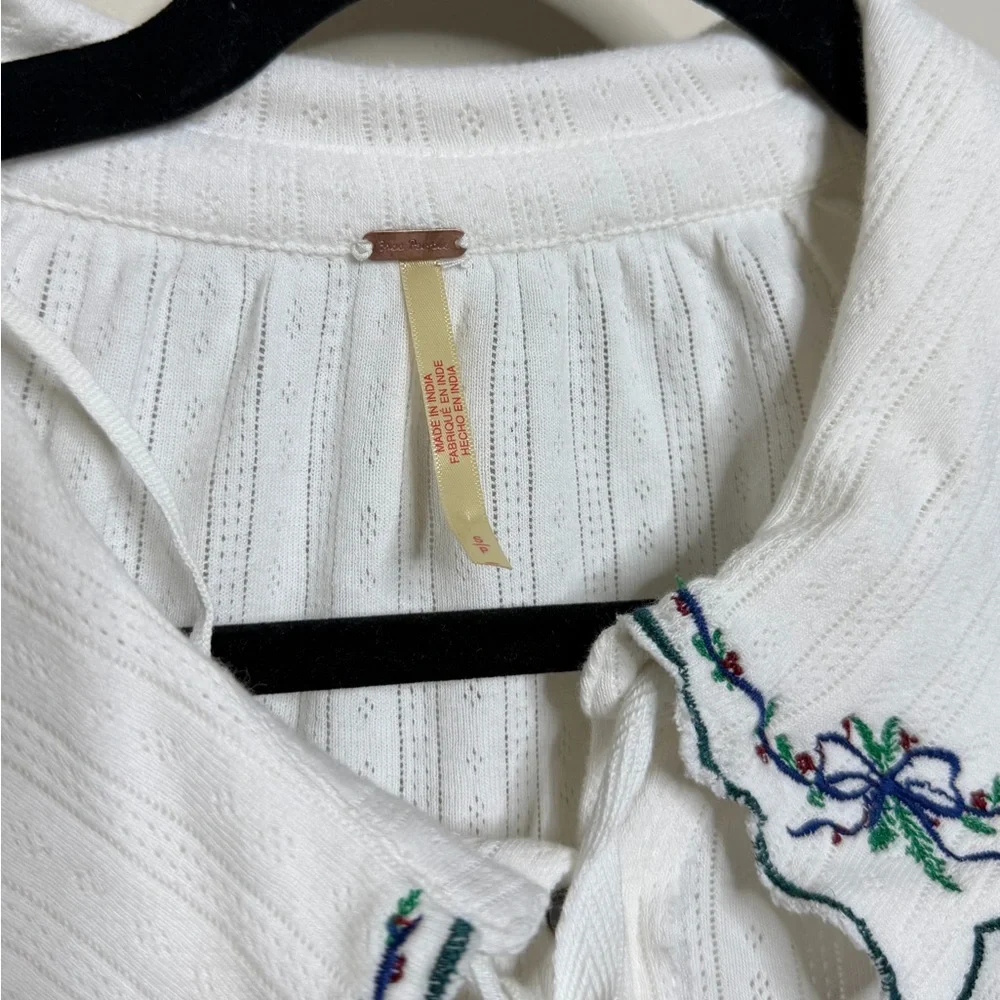 Free People Juniper Long Sleeve Cardi in White